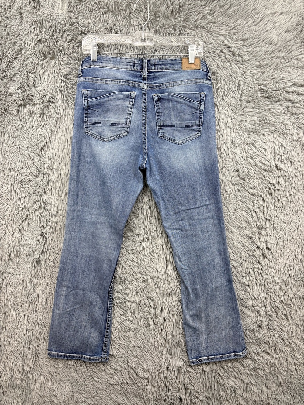 BKE Payton Jeans Womens 30 Universal Fit Mid Rise Tailored Bootcut Medium Wash